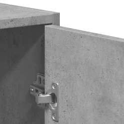Vidaxl Armoire de bain avec miroir gris béton bois d'ingénierie