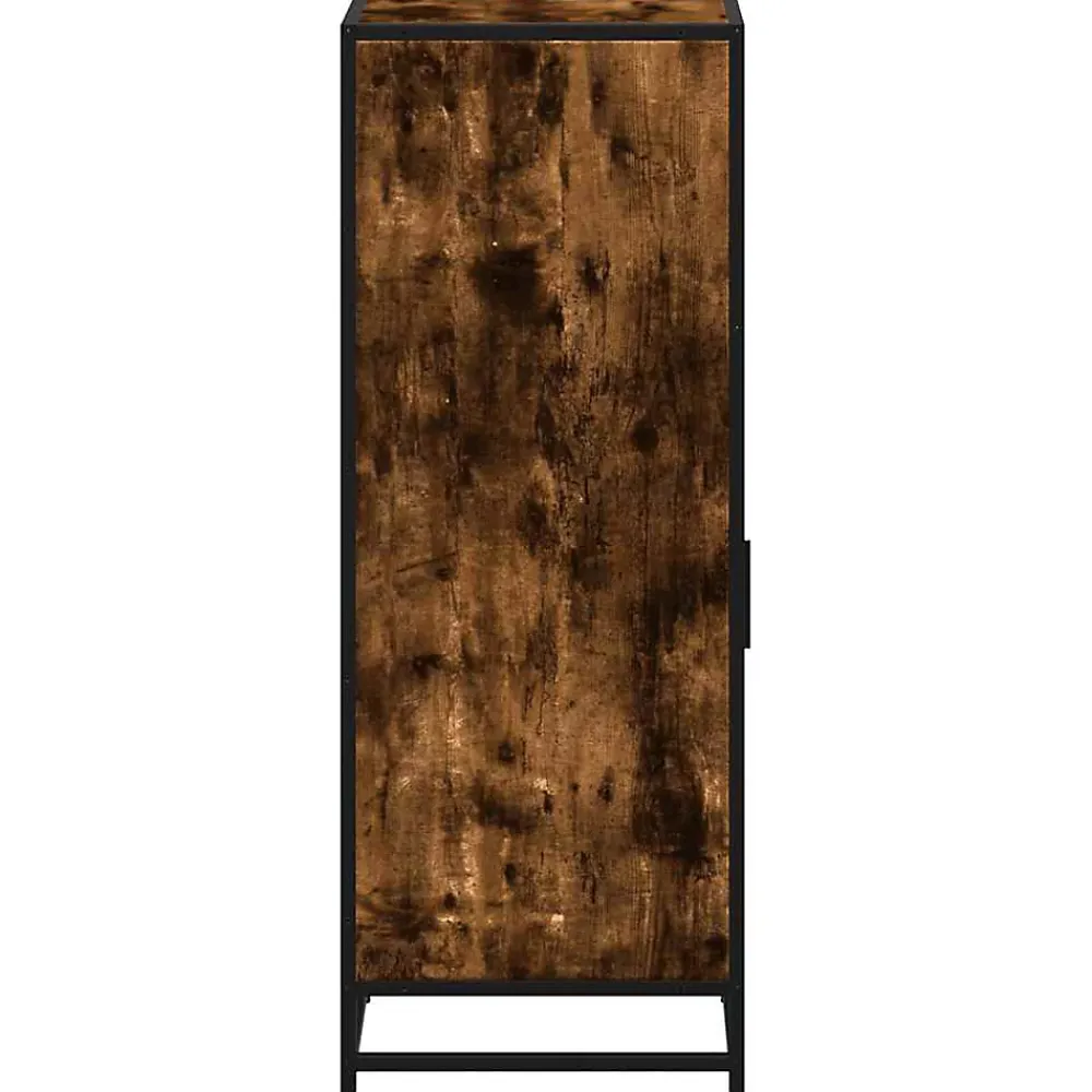 Meuble Wc|Vidaxl Armoire de bain chêne fumé 35x37,5x100cm bois d'ingénierie