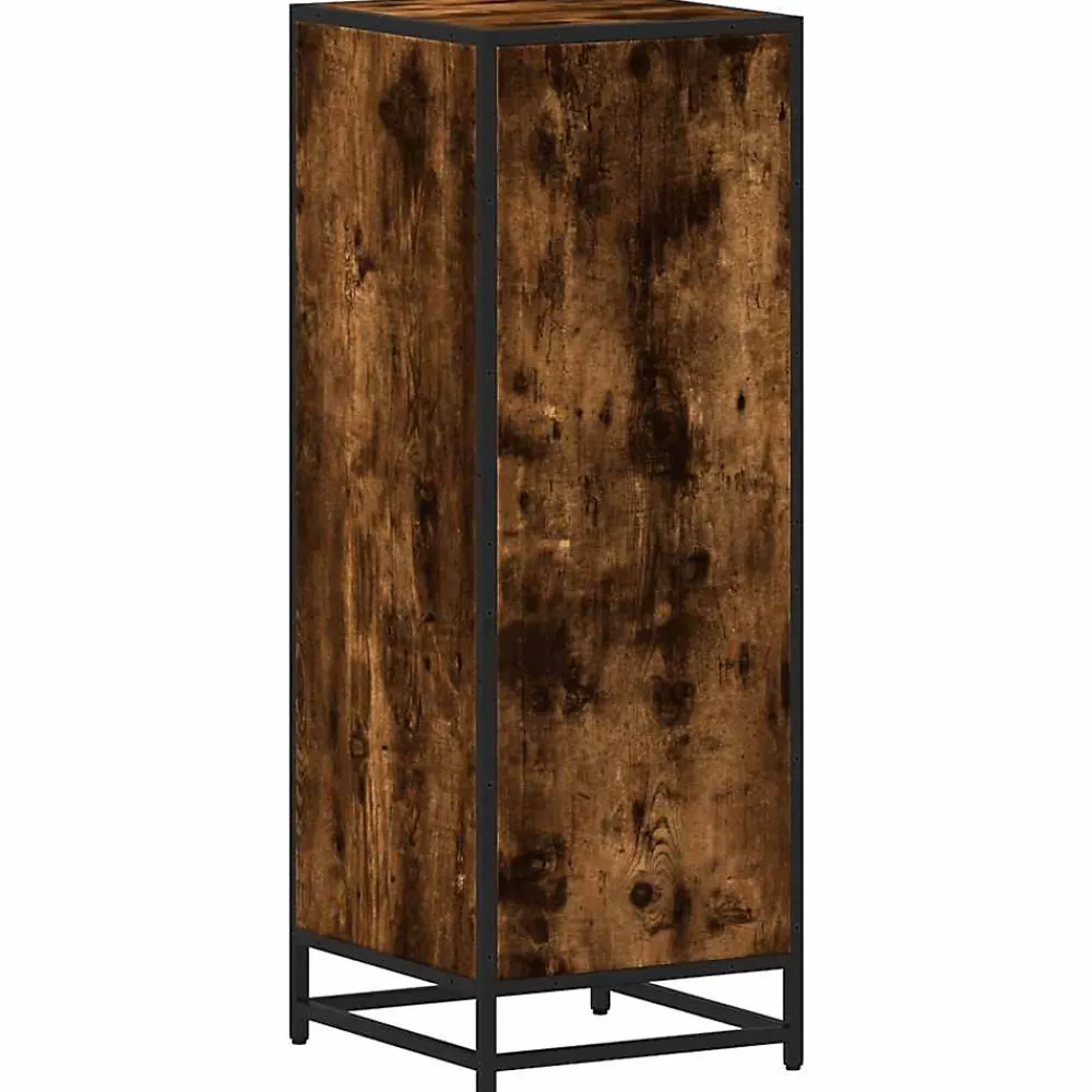 Meuble Wc|Vidaxl Armoire de bain chêne fumé 35x37,5x100cm bois d'ingénierie