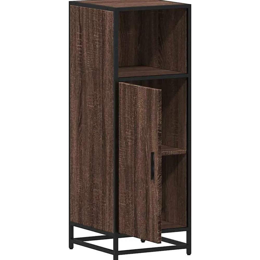 Vidaxl Armoire de bain chêne marron 35x37,5x100 cm bois d'ingénierie