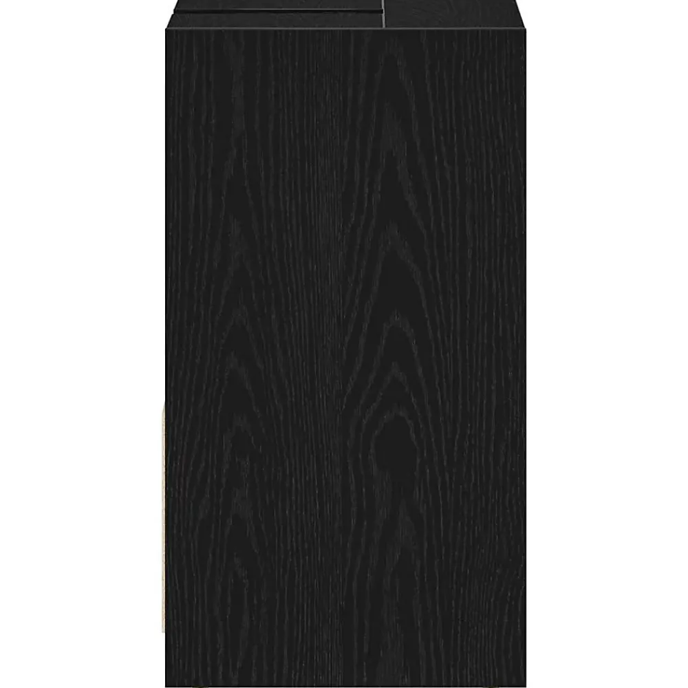 Meuble Wc|Vidaxl Armoire de bain chêne noir 60x33x60 cm bois d'ingénierie