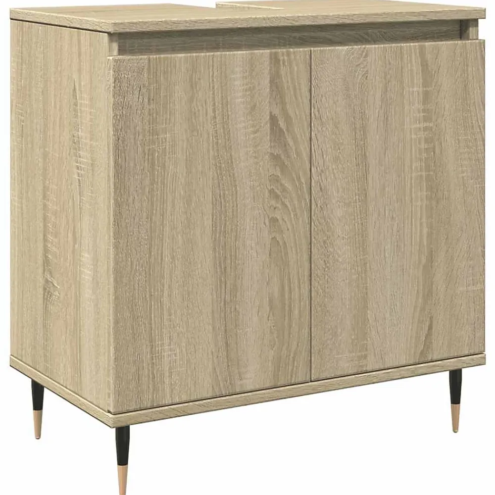 Vidaxl Armoire de bain chêne sonoma 58x33x60 cm bois d'ingénierie