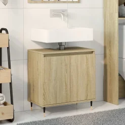 Vidaxl Armoire de bain chêne sonoma 58x33x60 cm bois d'ingénierie