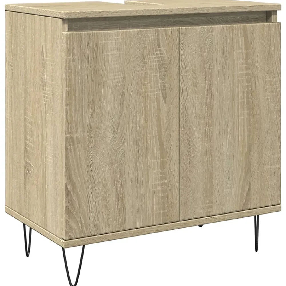 Vidaxl Armoire de bain chêne sonoma 58x33x60 cm bois d'ingénierie