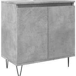 Meuble Wc|Vidaxl Armoire de bain gris béton 58x33x60 cm bois d'ingénierie