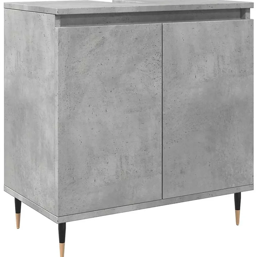 Meuble Wc|Vidaxl Armoire de bain gris béton 58x33x60 cm bois d'ingénierie