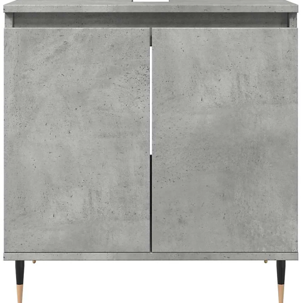 Meuble Wc|Vidaxl Armoire de bain gris béton 58x33x60 cm bois d'ingénierie