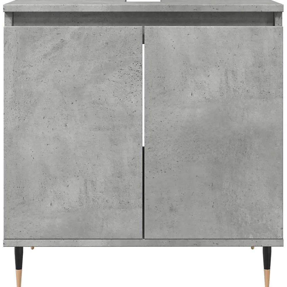 Meuble Wc|Vidaxl Armoire de bain gris béton 58x33x60 cm bois d'ingénierie