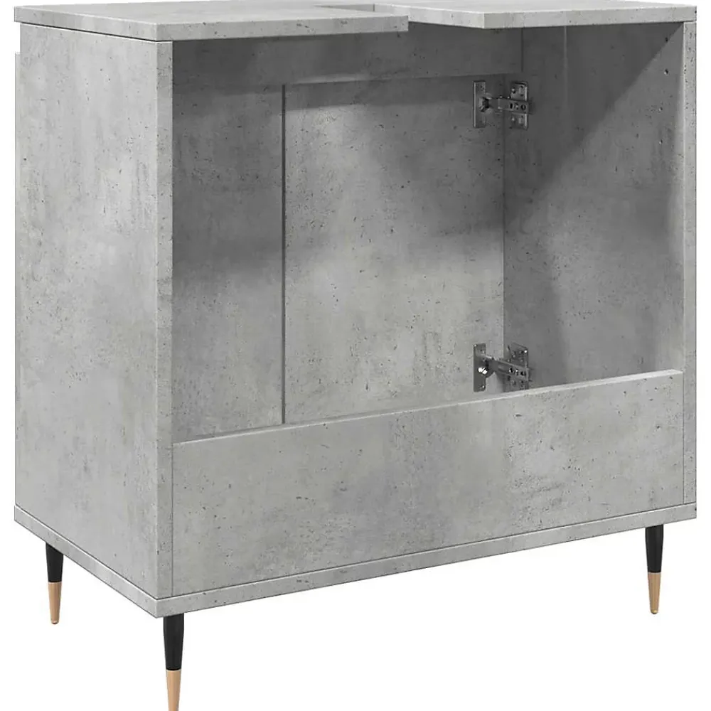 Meuble Wc|Vidaxl Armoire de bain gris béton 58x33x60 cm bois d'ingénierie