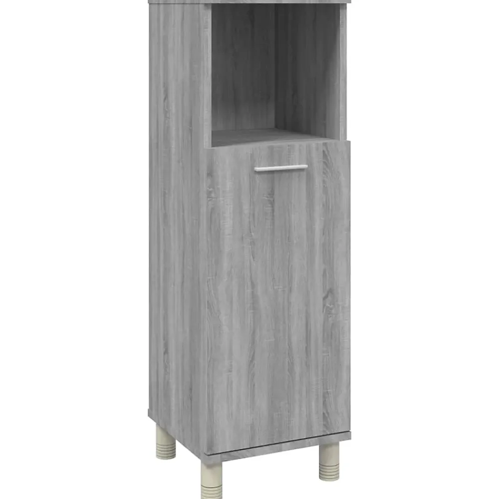 Vidaxl Armoire de bain Sonoma gris 30x30x95 cm Bois d'ingénierie