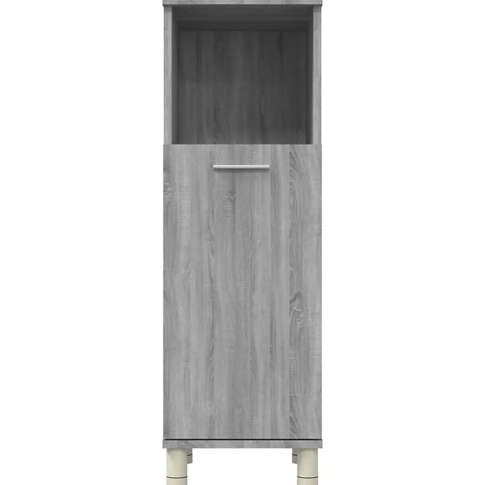 Vidaxl Armoire de bain Sonoma gris 30x30x95 cm Bois d'ingénierie