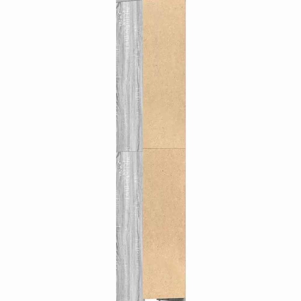 Vidaxl Armoire de bain Sonoma gris 30x30x183,5 cm Bois d'ingénierie