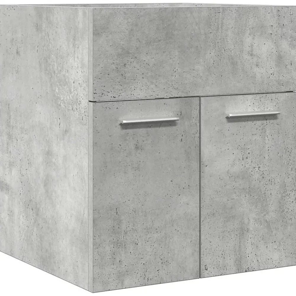 Meuble Wc|Vidaxl Armoire de lavabo de salle de bain gris béton 41x38,5x46 cm