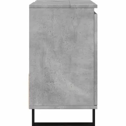 Meuble Wc|Vidaxl Armoire de lavabo de salle de bain gris béton 65x33x60 cm