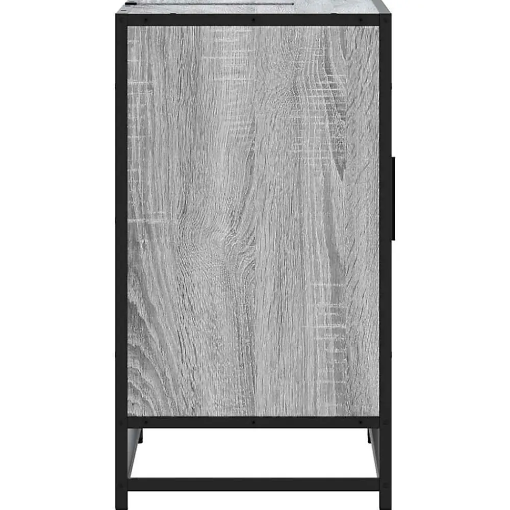 Vidaxl Armoire de lavabo de salle de bain sonoma gris 65x33x60 cm