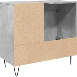 Meuble Wc|Vidaxl Armoire de lavabo de salle de bain gris béton 65x33x60 cm