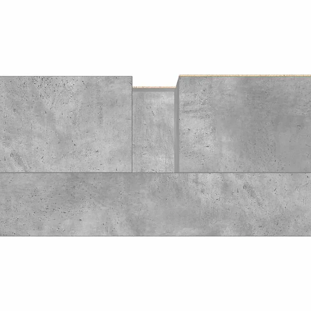 Meuble Wc|Vidaxl Armoire de lavabo de salle de bain gris béton 65x33x60 cm
