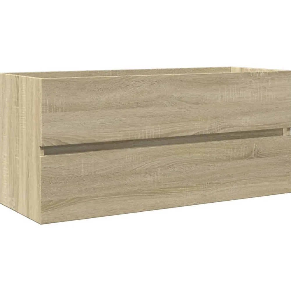Vidaxl Armoire de lavabo de salle de bain chêne sonoma 100x38,5x45 cm