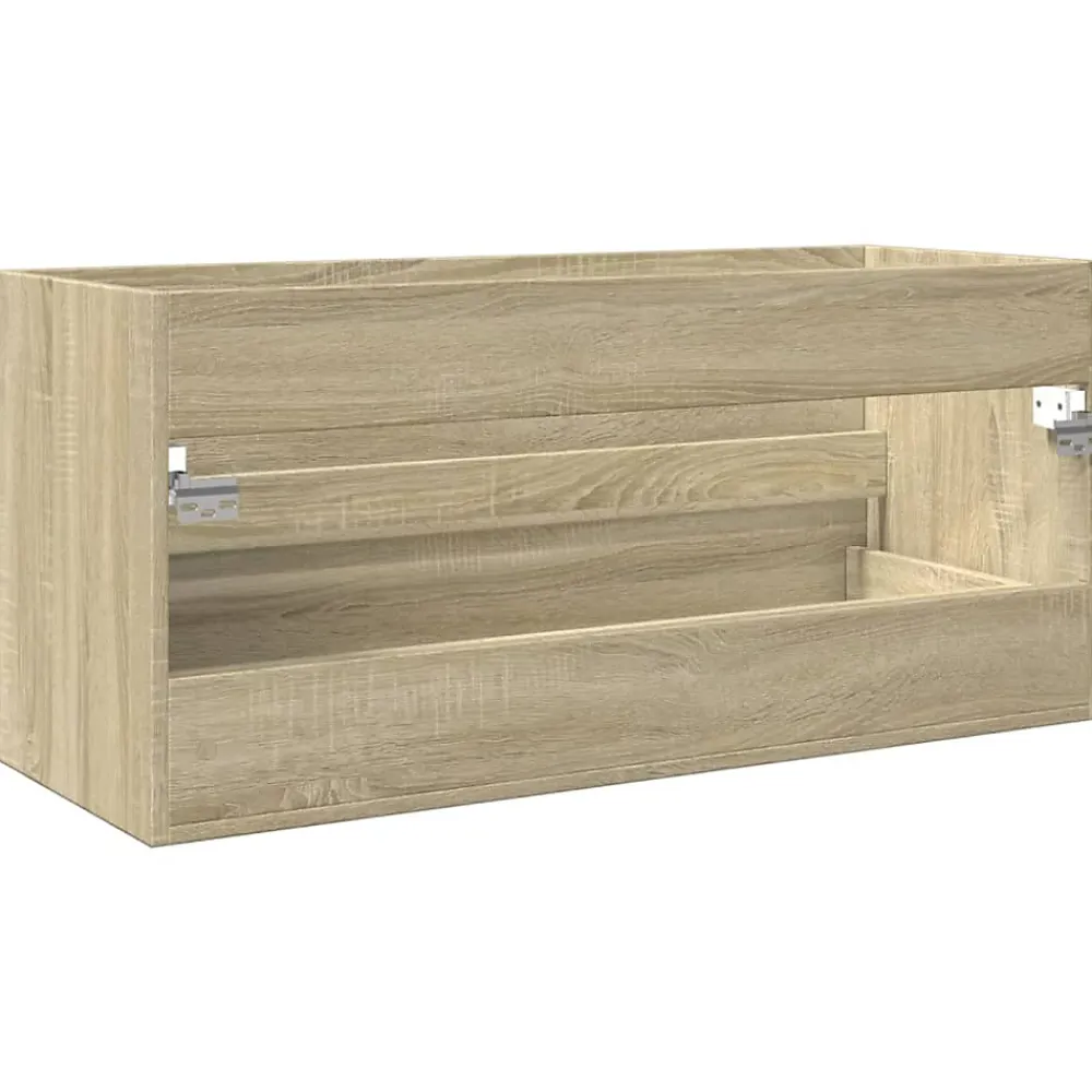 Vidaxl Armoire de lavabo de salle de bain chêne sonoma 100x38,5x45 cm