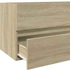 Vidaxl Armoire de lavabo de salle de bain chêne sonoma 100x38,5x45 cm