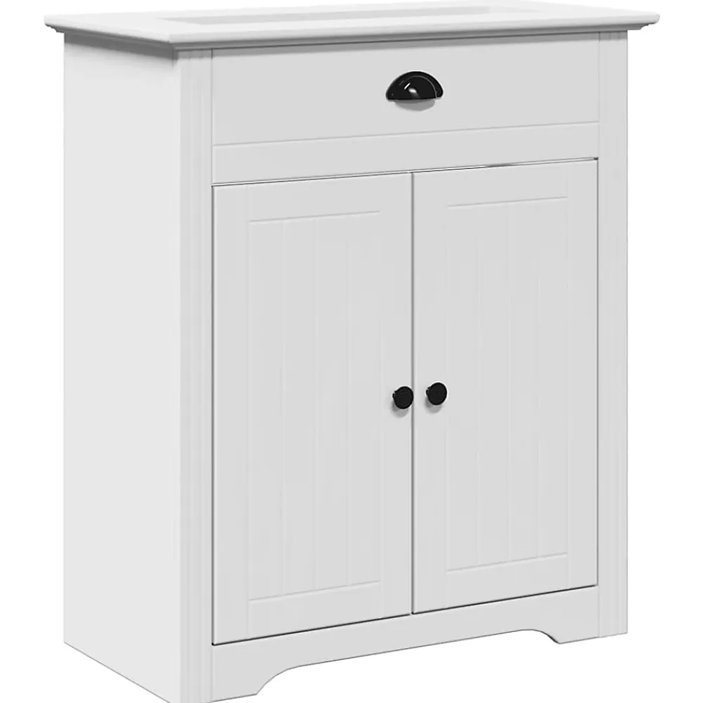 Meuble Wc|Vidaxl Armoire de lavabo de salle de bain BODO blanc 70x35x80 cm