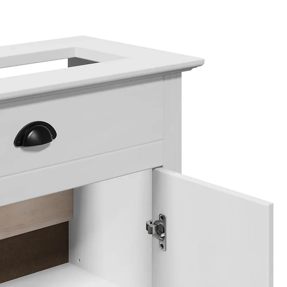 Meuble Wc|Vidaxl Armoire de lavabo de salle de bain BODO blanc 70x35x80 cm