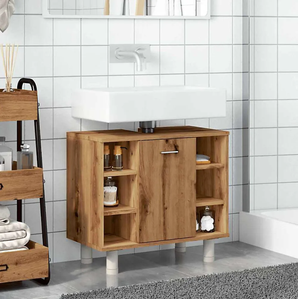 Vidaxl Armoire de salle de bain chêne artisanal 60x32x53,5 cm