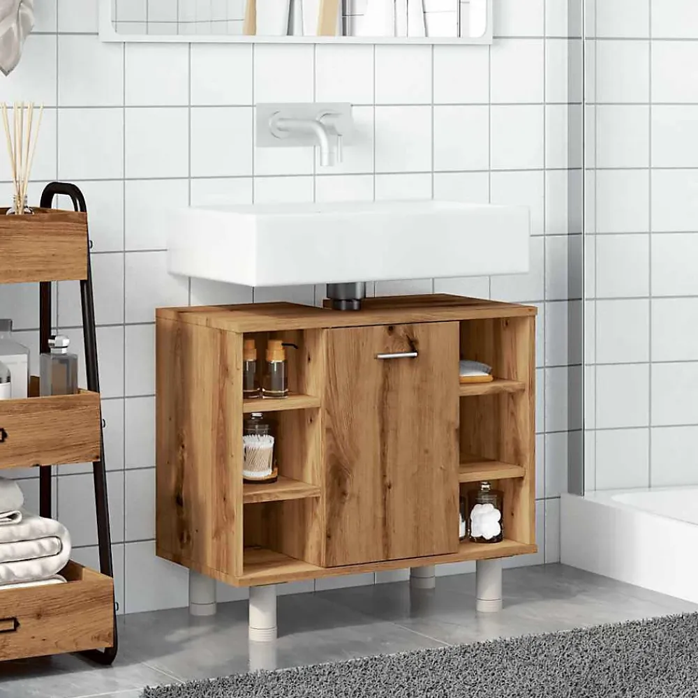 Vidaxl Armoire de salle de bain chêne artisanal 60x32x53,5 cm