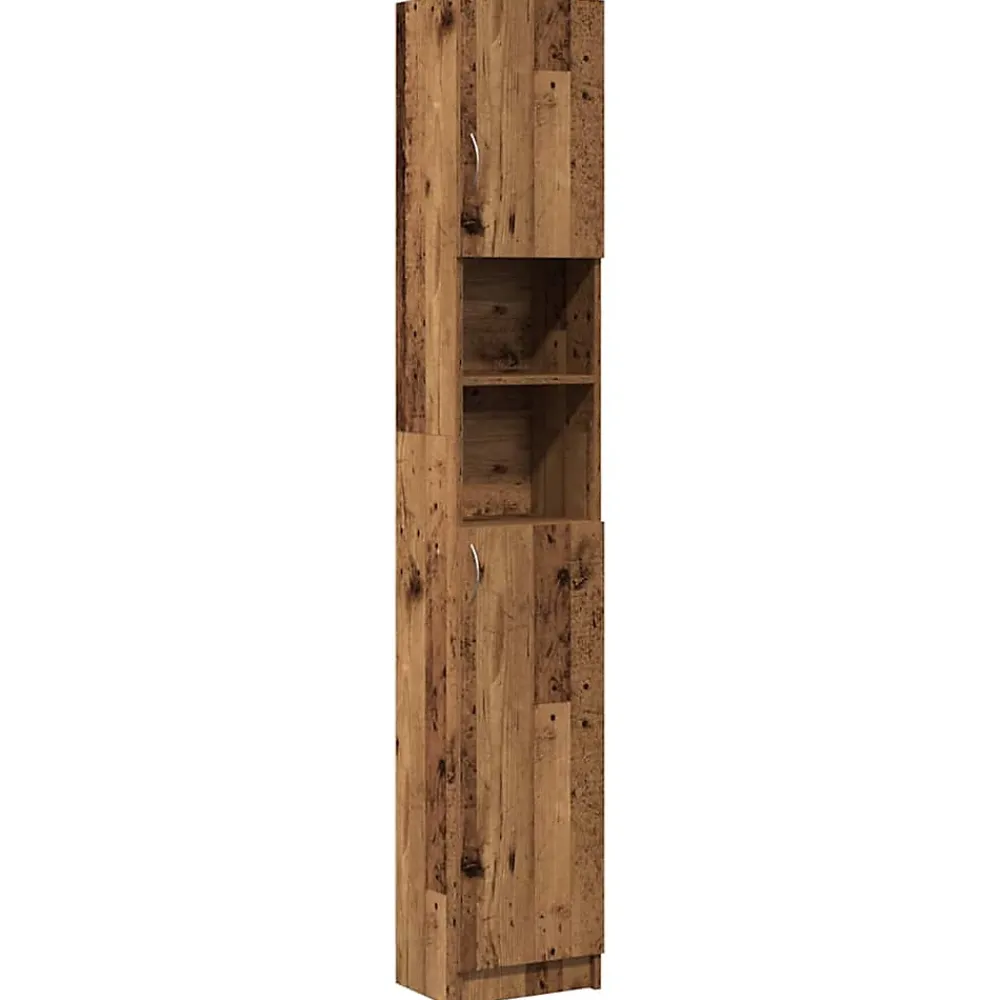 Meuble Wc|Vidaxl Armoire de salle de bain vieux bois bois d'ingénierie