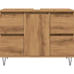 Vidaxl Armoire de salle de bain chêne artisanal bois d'ingénierie