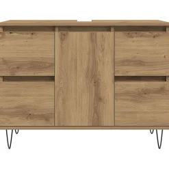 Vidaxl Armoire de salle de bain chêne artisanal bois d'ingénierie