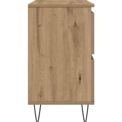 Vidaxl Armoire de salle de bain chêne artisanal bois d'ingénierie