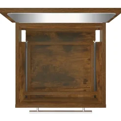 Vidaxl Armoire de salle de bain avec miroir Chêne fumé 41x38,5x48 cm