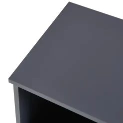 Meuble De Salle De Bains Faible Profondeur|[En.Casa] Armoire de salle de bain Overath 86 x 30 x 30 cm gris effet bois en.casa
