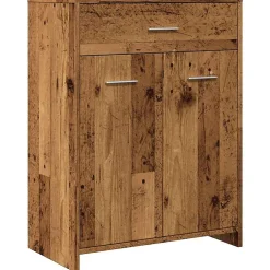 Meuble Wc|Vidaxl Armoire de salle de bain vieux bois 60x33x80 cm bois ingénierie