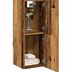 Vidaxl Armoire de salle de bain suspendue vieux bois bois d'ingénierie