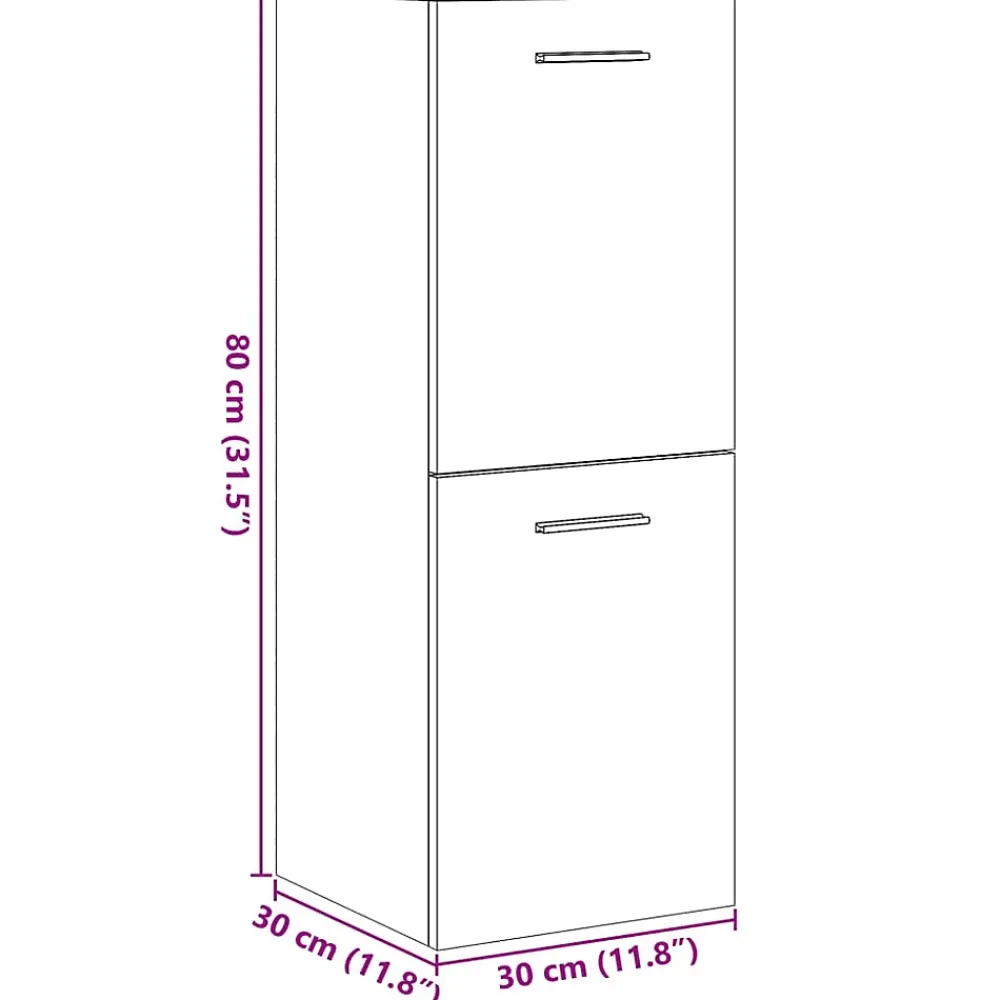 Vidaxl Armoire de salle de bain suspendue vieux bois bois d'ingénierie