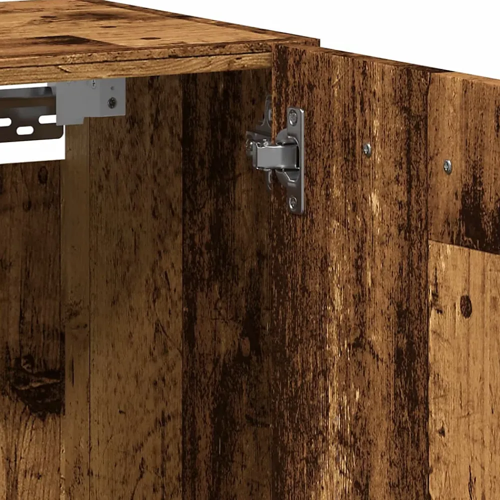 Vidaxl Armoire de salle de bain suspendue vieux bois bois d'ingénierie