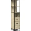 Vidaxl Armoire de salle de bain chêne sonoma 35x37,5x166 cm