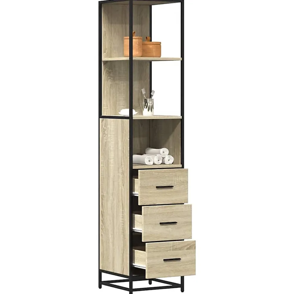 Vidaxl Armoire de salle de bain chêne sonoma 35x37,5x166 cm