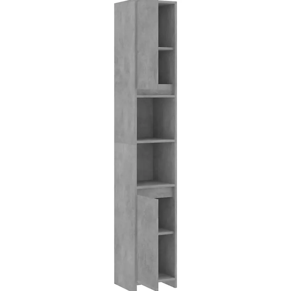 Meuble Wc|Vidaxl Armoire de salle de bain Gris béton Bois d'ingénierie