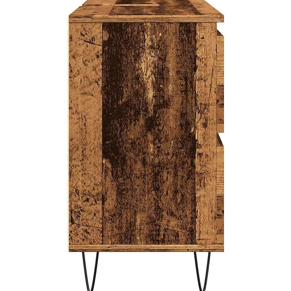 Vidaxl Armoire de salle de bain vieux bois 80x33x60 cm bois ingénierie