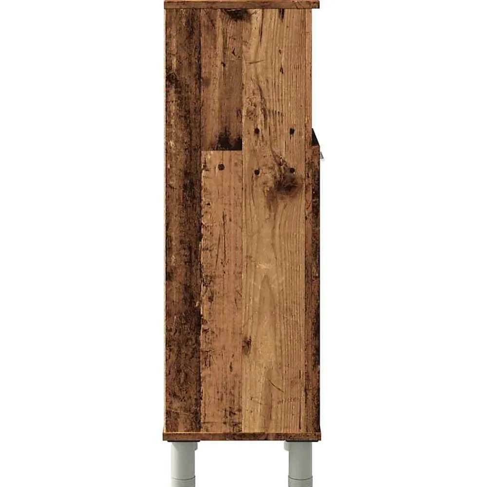 Vidaxl Armoire de salle de bain vieux bois 30x30x95 cm bois ingénierie