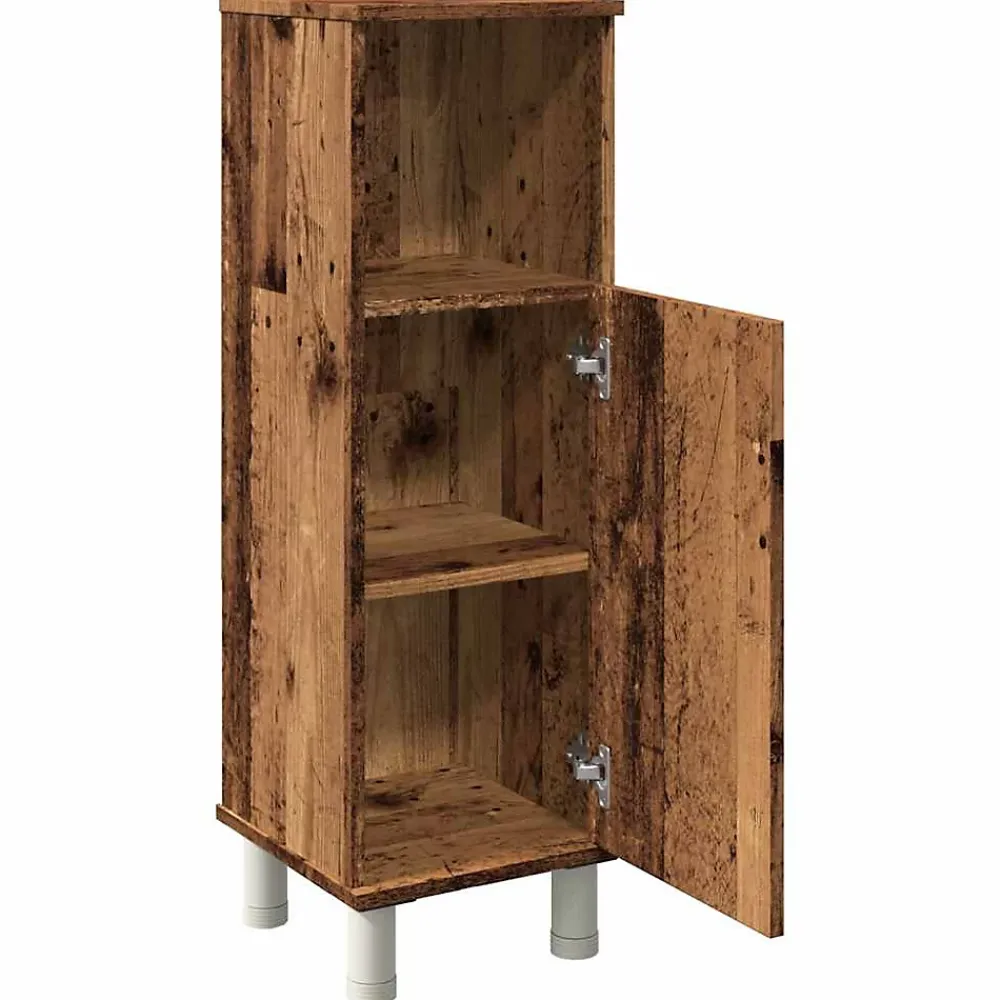 Vidaxl Armoire de salle de bain vieux bois 30x30x95 cm bois ingénierie