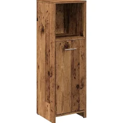 Meuble Wc|Vidaxl Armoire de salle de bain vieux bois 30x30x95 cm bois ingénierie