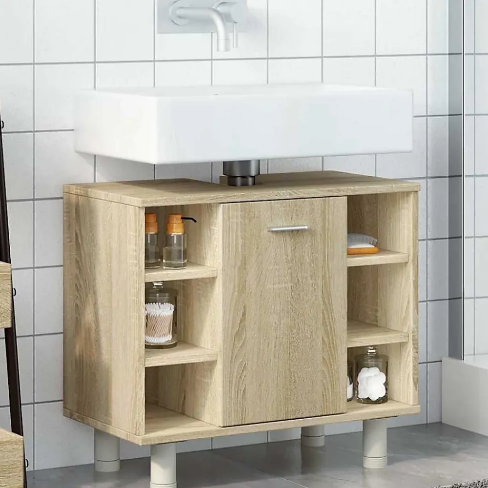 Vidaxl Armoire de salle de bain Chêne sonoma 60x32x53,5 cm Aggloméré