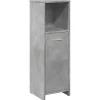 Meuble Wc|Vidaxl Armoire de salle de bain Gris béton 30x30x95 cm Aggloméré