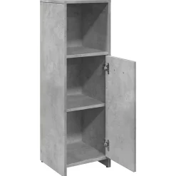 Meuble Wc|Vidaxl Armoire de salle de bain Gris béton 30x30x95 cm Aggloméré