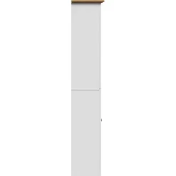 Vidaxl Armoire de salle de bain BODO blanc et marron 44x30x160 cm