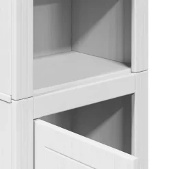 Vidaxl Armoire de salle de bain BODO blanc et marron 44x30x160 cm